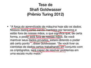 Criptografia como aliado