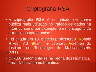 Criptografia RSA | PDF