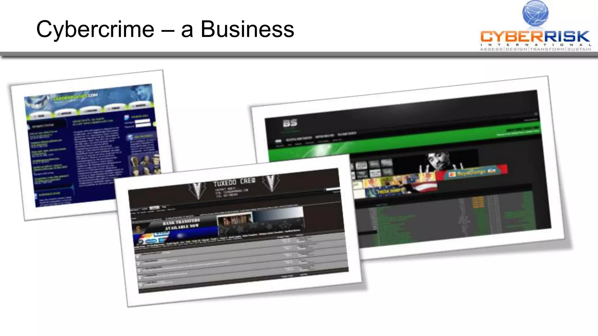 Cybercrime &ndash; a Business 
 