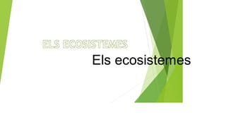 Els ecosistemes
 