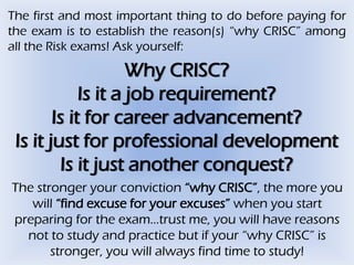 crisc prep