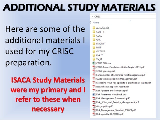 CRISC Zertifikatsdemo