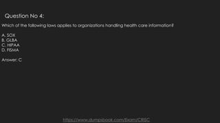 CRISC Exam Questions | PDF