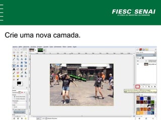 Crie uma nova camada.
 