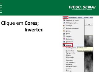 Clique em Cores;
Inverter.
 