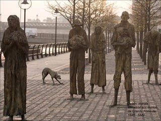 Dublin, Irlanda Memorial aos mortos da Grande Fome de 1845 - 1849 
