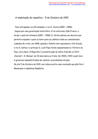 Crise E Queda Da Monarquia