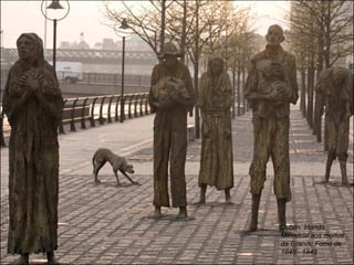 Dublin, Irlanda Memorial aos mortos da Grande Fome de 1845 - 1849 