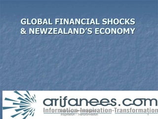 GLOBAL FINANCIAL SHOCKS & NEWZEALAND’S ECONOMY arifanees.com - Information - Inspiration - Transformation 1 