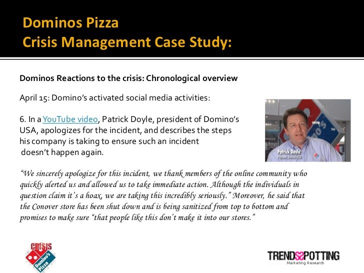 domino's crisis management case study