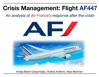 Crisis management: flight AF447 | PDF