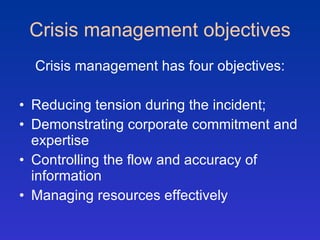 Crisis And Risk