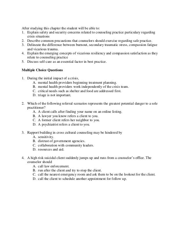 Crisis Assessment Intervention and Prevention 2nd Edition Cherry Test…