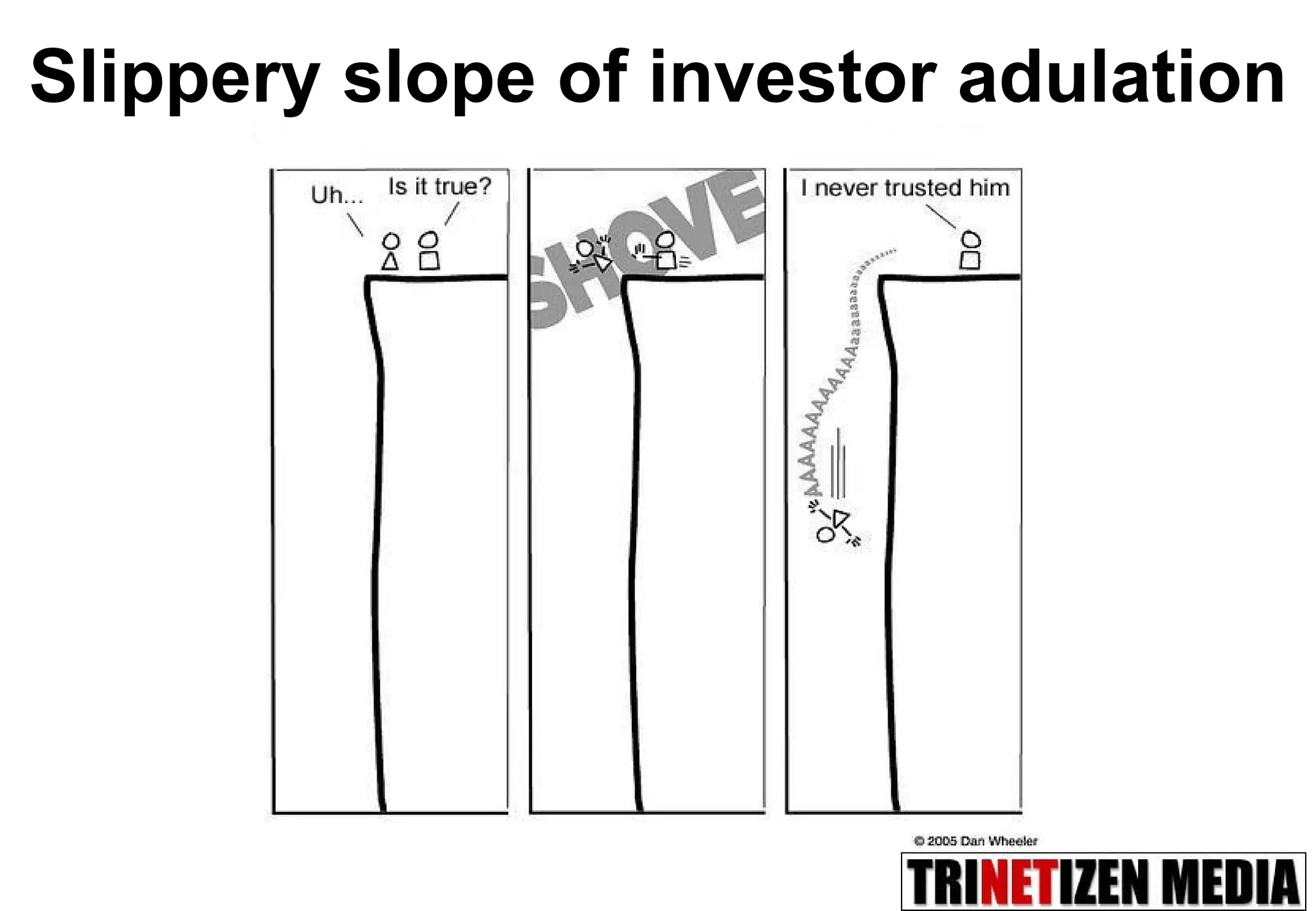 Slippery slope of investor adulation 