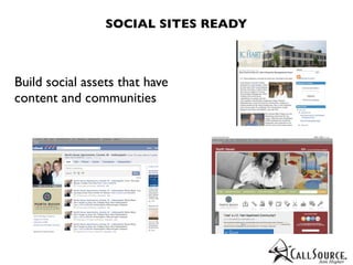 SOCIAL SITES READY



Build social assets that have
content and communities
 