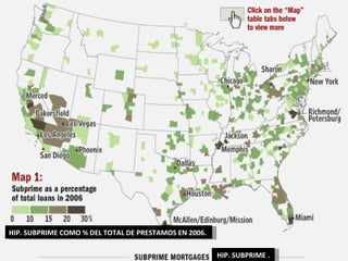 HIP. SUBPRIME COMO % DEL TOTAL DE PRESTAMOS EN 2006. HIP. SUBPRIME . 