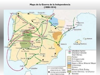 Mapa de la Guerra de la Independencia (1808-1814) 
