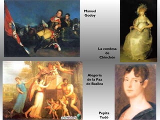 Manuel Godoy La condesa de Chinchón Pepita Tudó Alegoría de la Paz de Basilea 