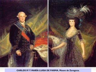                                                    <>          CARLOS IV Y MARÍA LUISA DE PARMA. Museo de Zaragoza. 