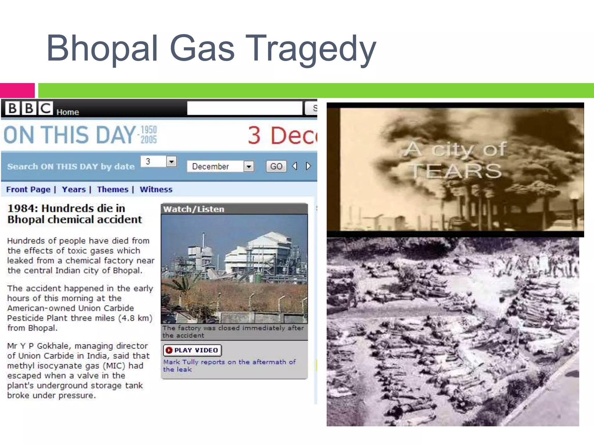 Bhopal Gas Tragedy
 