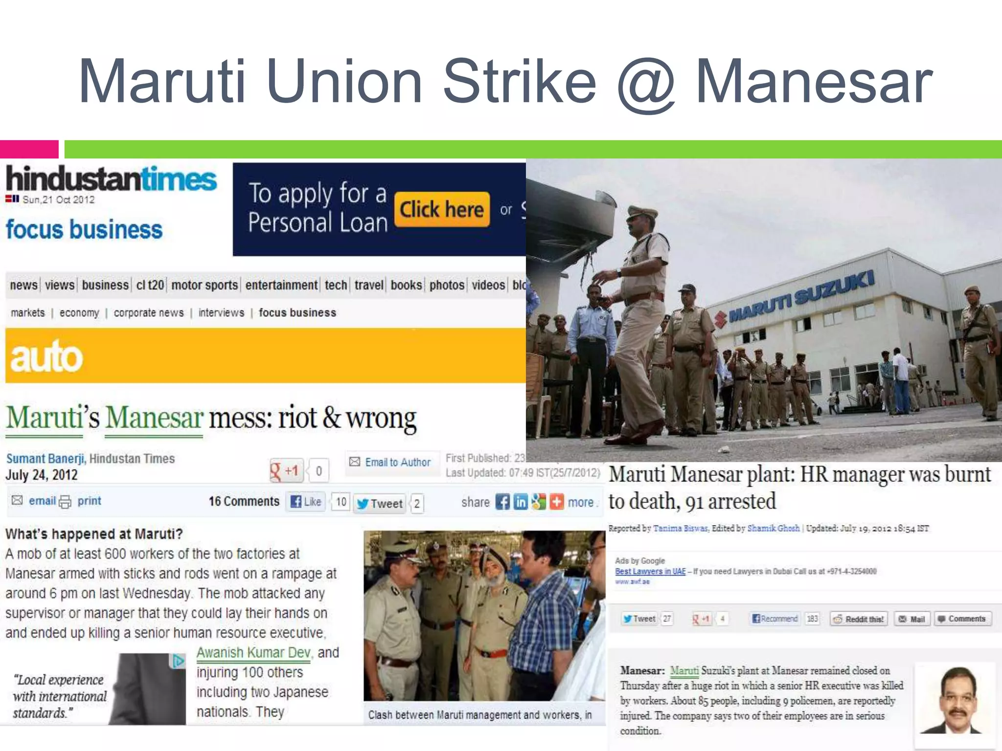 Maruti Union Strike @ Manesar
 