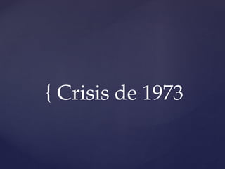 { Crisis de 1973
 
