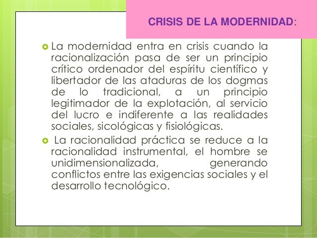 Resultado de imagen para LA CRISIS DE LA MODERNIDAD para blogger