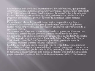 Crisis económica de 1929 y su impacto en Chile | PPTX