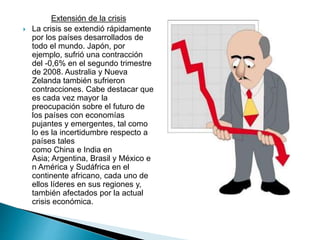 Crisis económica internacional y su impacto en la | PPTX