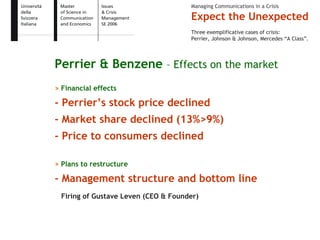 Expect the Unexpected - Issue and Crisis Management