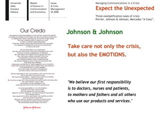 Expect the Unexpected - Issue and Crisis Management