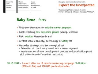 Expect the Unexpected - Issue and Crisis Management