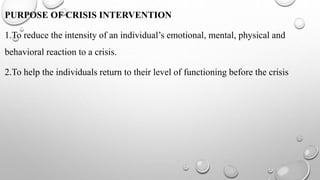 Crisis Intervention 