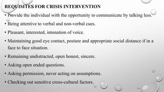 Crisis Intervention 