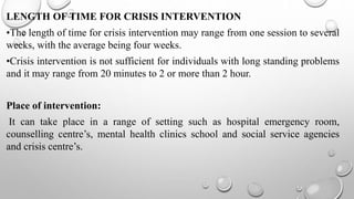 Crisis Intervention 