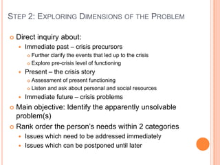Crisis intervention in the schools | PPTX