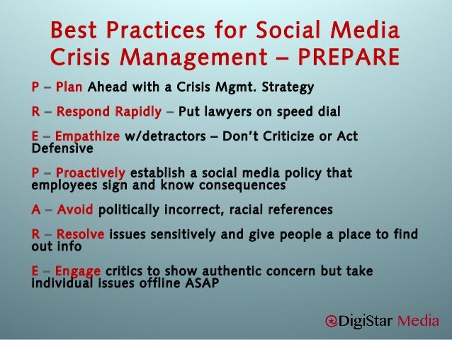 Social Media Amp Crisis Management