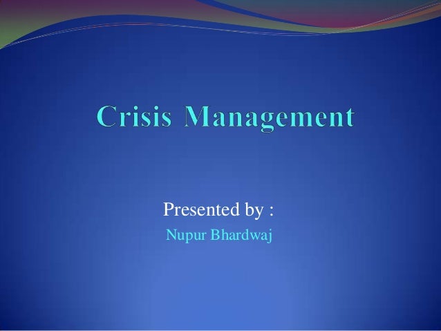 crisis management types and examples crisis examples