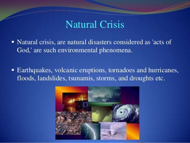 crisis examples