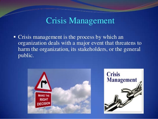 crisis management examples