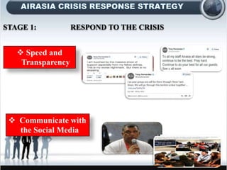 ? Speed and
Transparency
? Communicate with
the Social Media
STAGE 1: RESPOND TO THE CRISIS
 