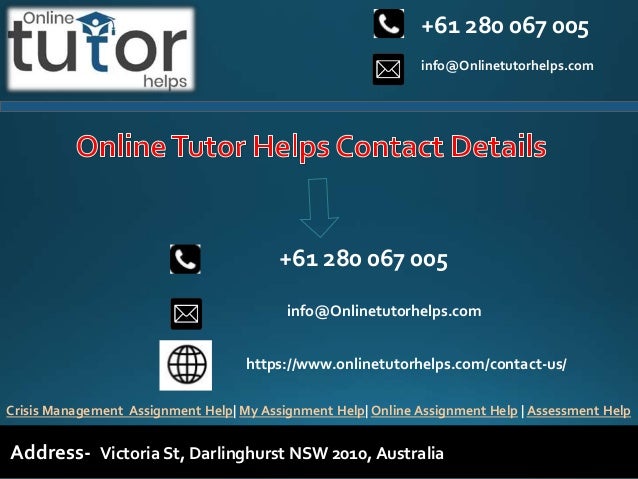 info@Onlinetutorhelps.com
+61 280 067 005
Address- Victoria St, Darlinghurst NSW 2010, Australia
Crisis Management Assignment Help| My Assignment Help| Online Assignment Help | Assessment Help
+61 280 067 005
info@Onlinetutorhelps.com
https://www.onlinetutorhelps.com/contact-us/
 