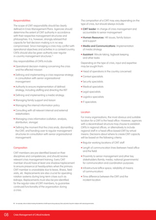 Crisis management of critical incidents | PDF