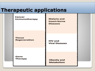 Therapeutic applications
 