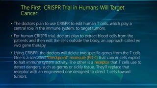 References
• Futurism. (2018). How CRISPR Works: The Future of Genetic
Engineering and Designer Humans. [online] Available...