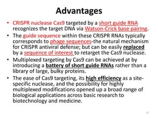 Crispr cas9 and applications of the technology | PPTX