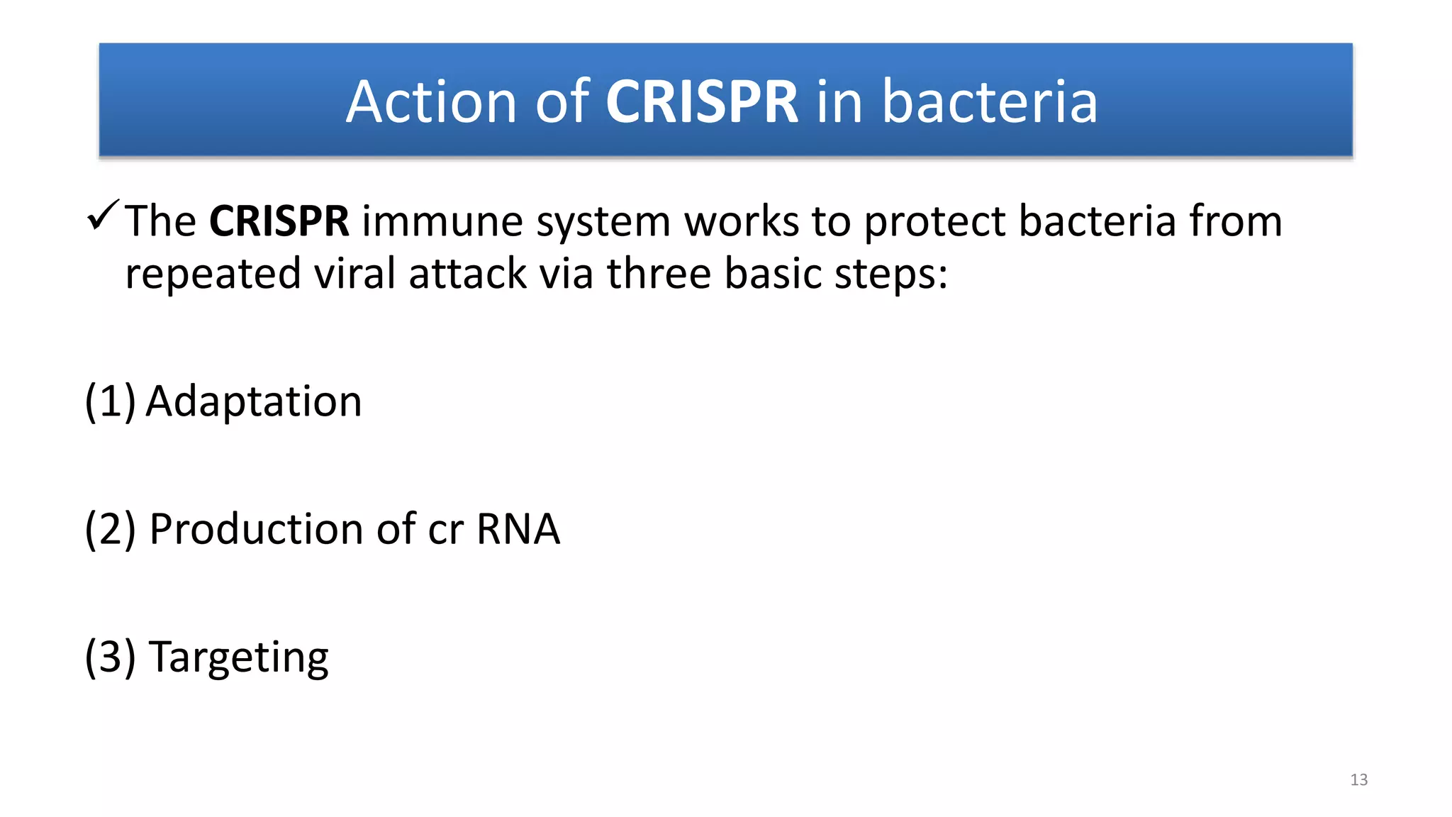 Crispr cas: A new tool of genome editing | PPTX
