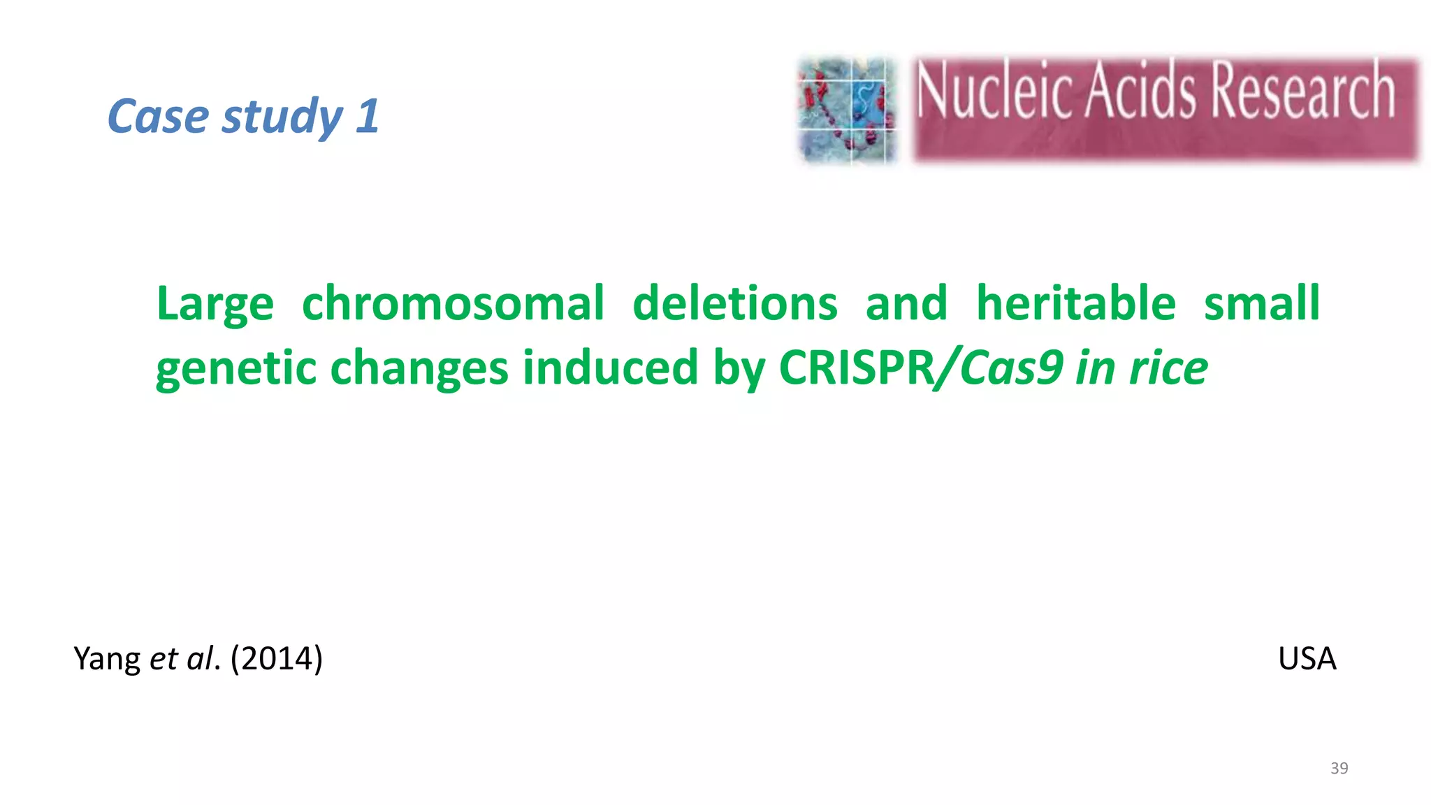 Crispr cas: A new tool of genome editing | PPTX