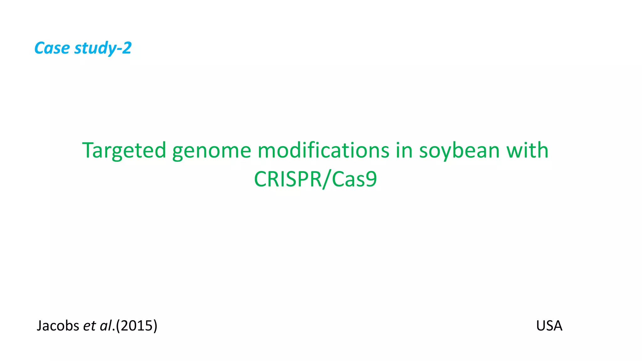 Crispr cas: A new tool of genome editing | PPTX