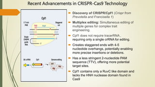 Genome editing tool Crispr Cas 9 in modifying Plant Genome | PPTX